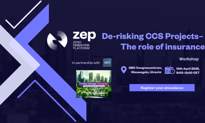 De-Risking CCS: The role of insurance - Carbon Management Europe