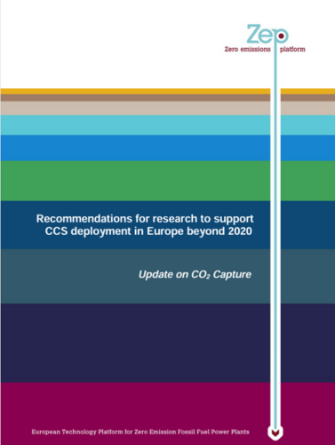 Cover recommendations to support CCS deployment in Europe beyonid 2020.